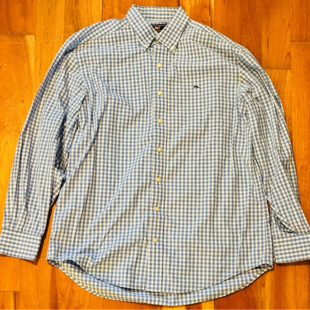Vineyard Vines Men’s Whale Shirt Button Down Size Medium